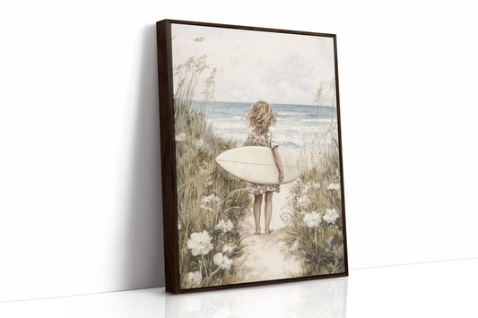 AL0278 - Premium Art Print - Brown Framed Canvas image 1