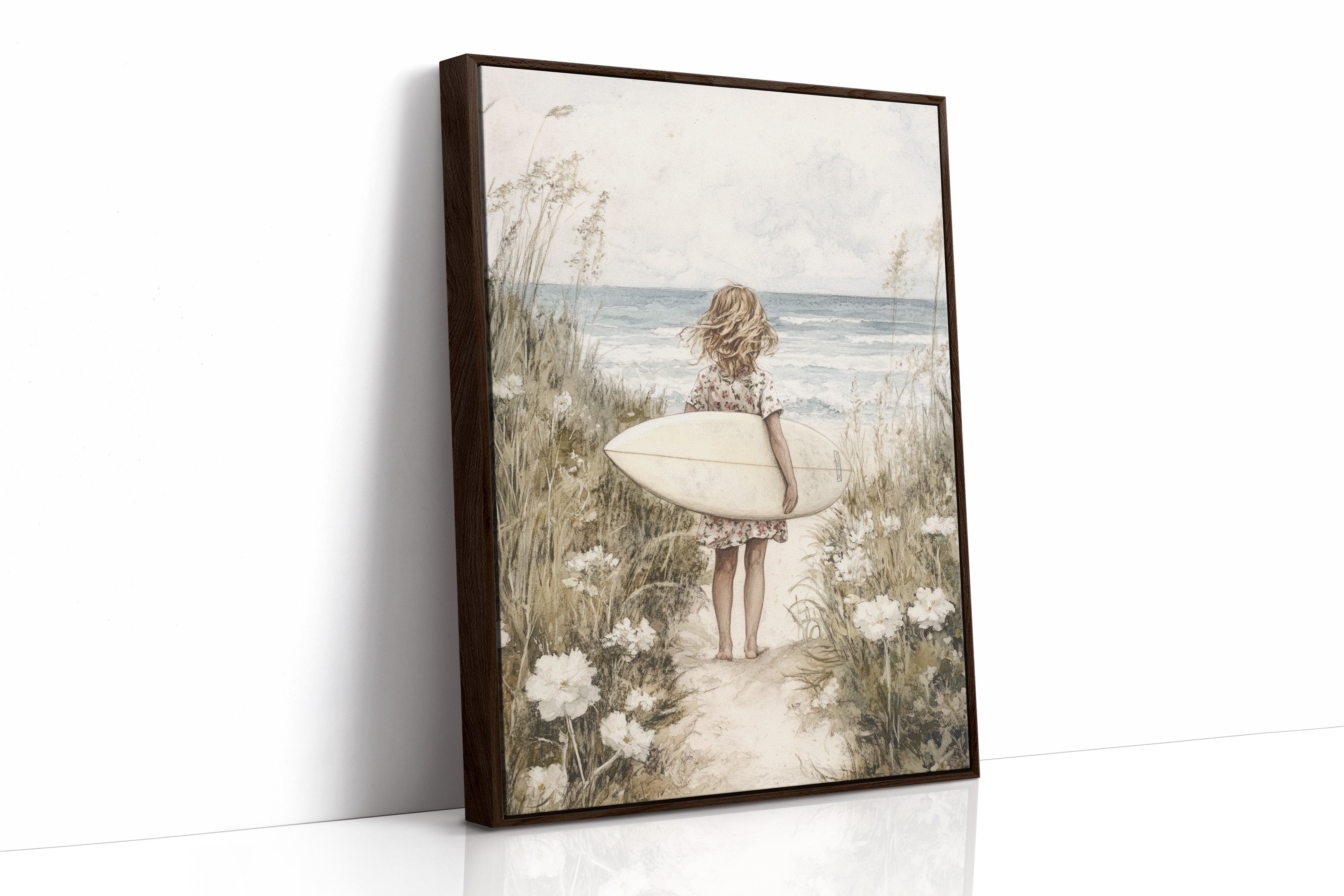 AL0278 - Premium Art Print - Brown Framed Canvas image 1