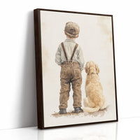 AL0282 - Premium Art Print - Brown Framed Canvas image 1