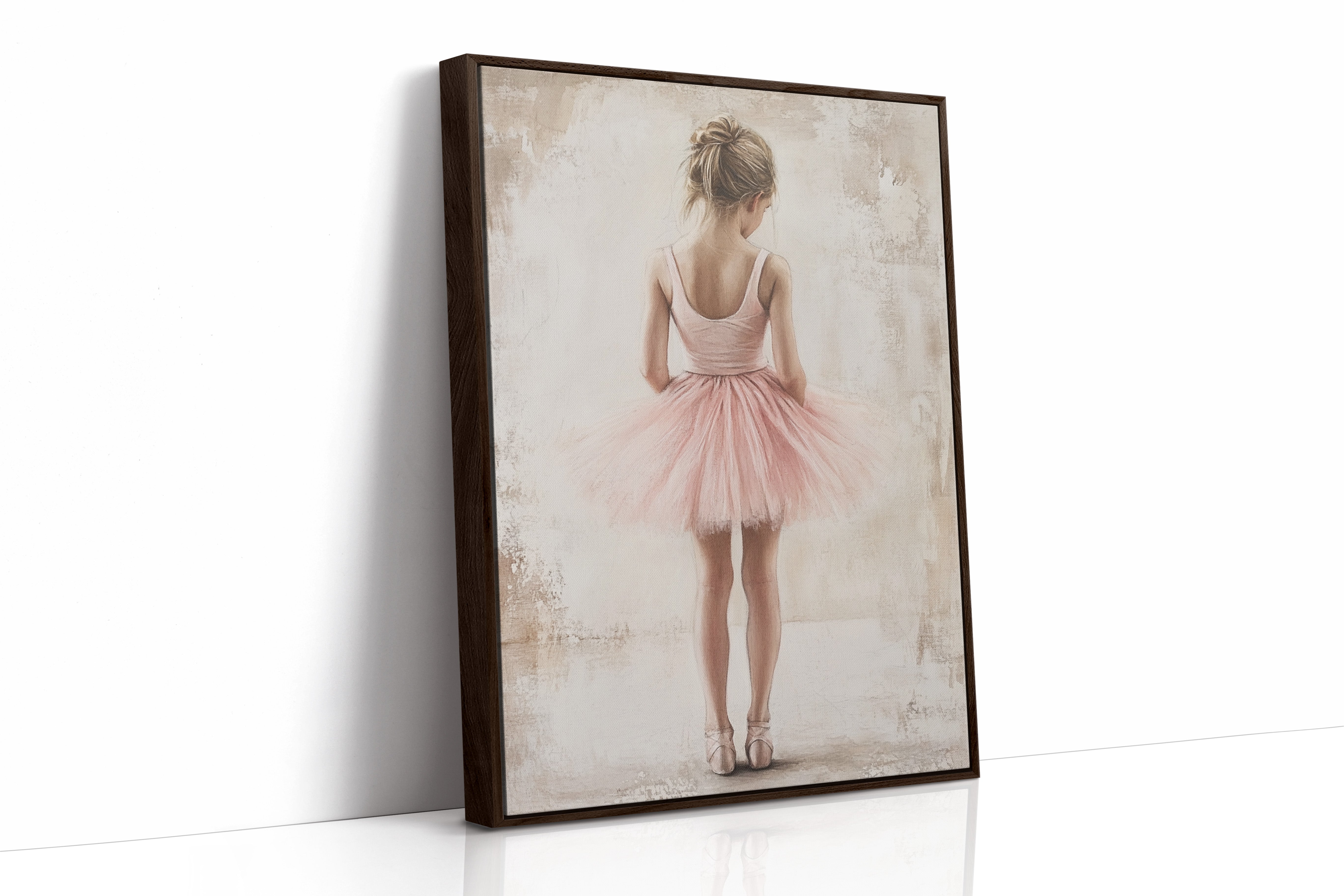 AL0283 - Premium Art Print - Brown Framed Canvas image 1