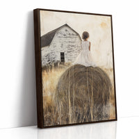 AL0286 - Premium Art Print - Brown Framed Canvas image 1