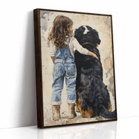AL0288 - Premium Art Print - Brown Framed Canvas image 1