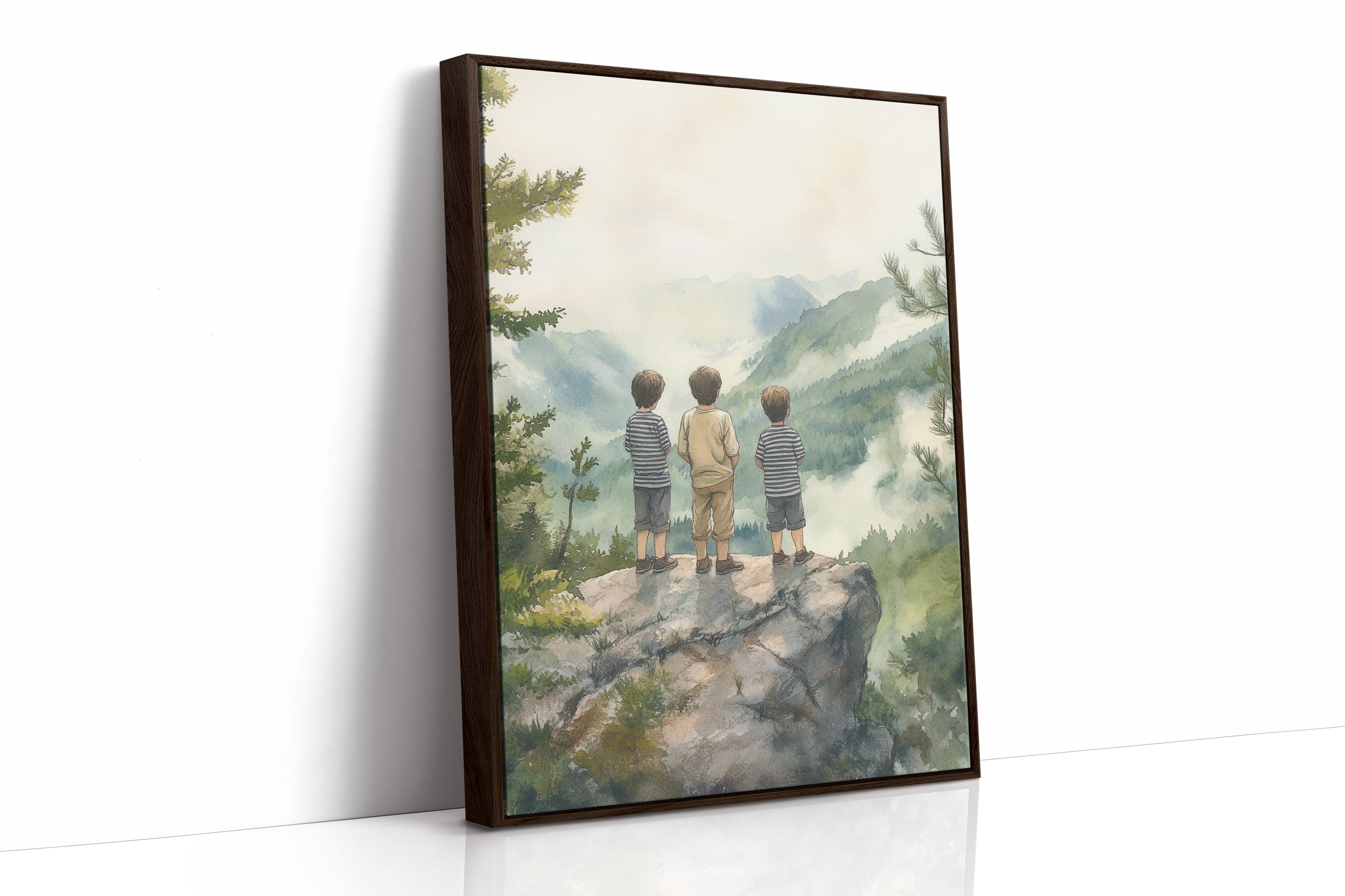 AL0289 - Premium Art Print - Brown Framed Canvas image 1