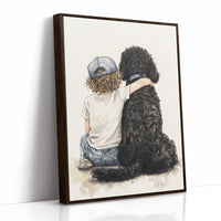 AL0290 - Premium Art Print - Brown Framed Canvas image 1