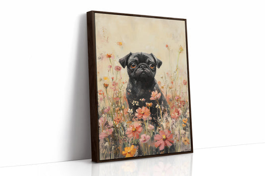 AL0296 - Premium Art Print - Brown Framed Canvas image 1