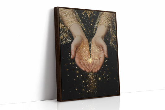 AL0297 - Premium Art Print - Brown Framed Canvas image 1