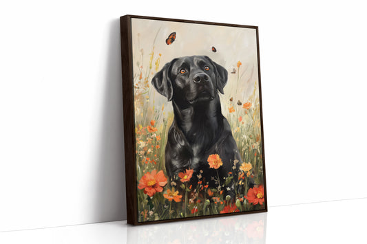 AL0298 - Premium Art Print - Brown Framed Canvas image 1