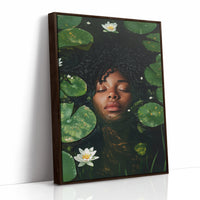 AL0303 - Premium Art Print - Brown Framed Canvas image 1