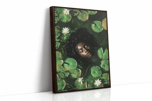 AL0304 - Premium Art Print - Brown Framed Canvas image 1