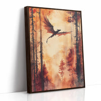 AL0306 - Premium Art Print - Brown Framed Canvas image 1