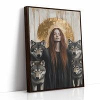 AL0312 - Premium Art Print - Brown Framed Canvas image 1
