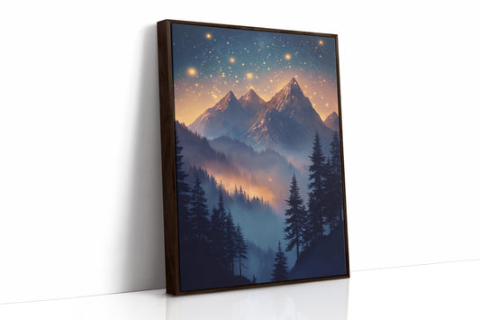 AL0314 - Premium Art Print - Brown Framed Canvas image 1