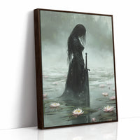AL0319 - Premium Art Print - Brown Framed Canvas image 1