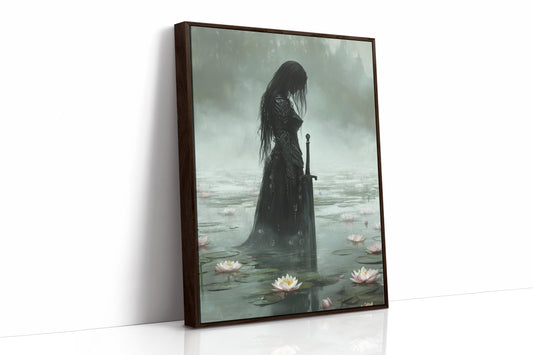 AL0319 - Premium Art Print - Brown Framed Canvas image 1