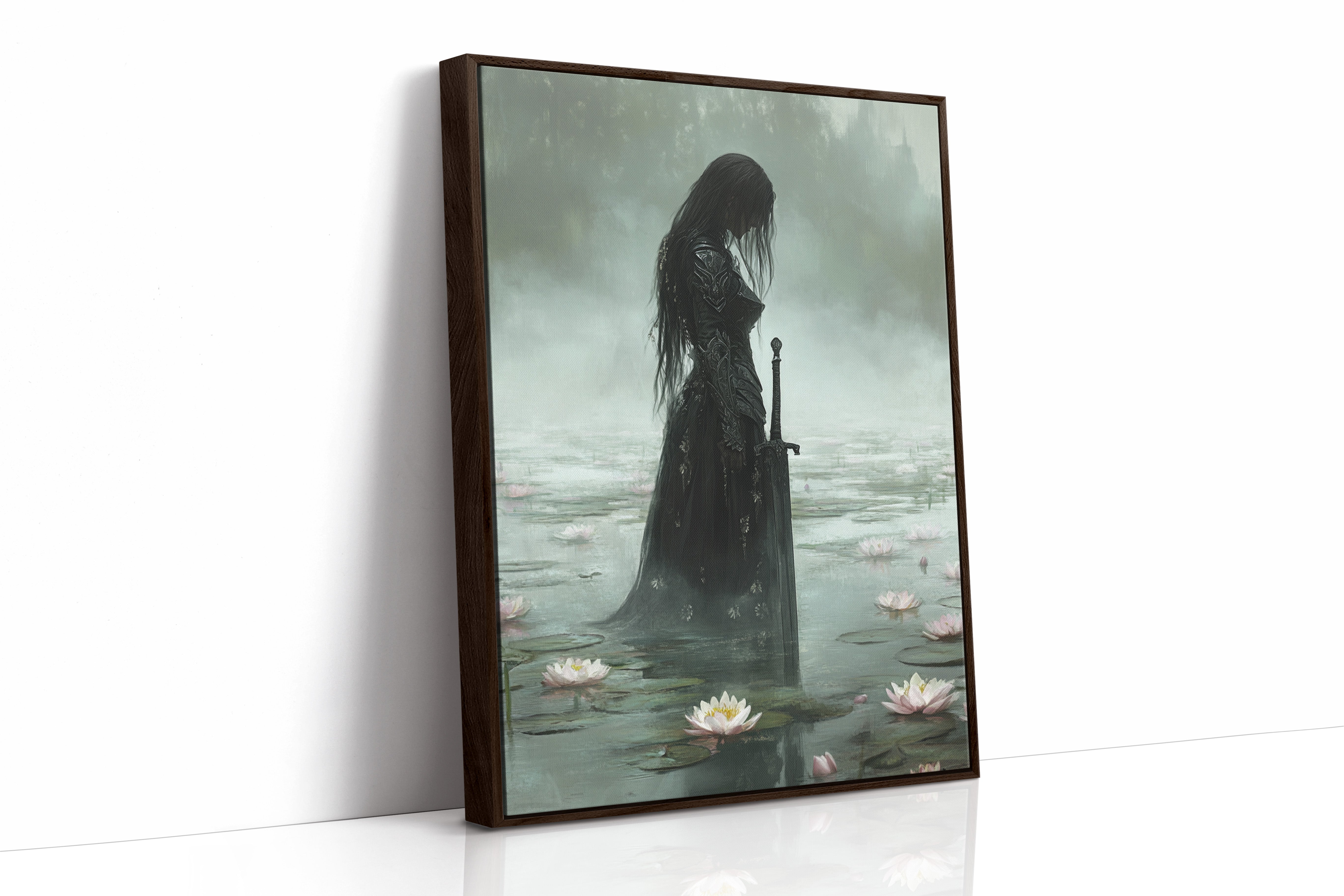 AL0319 - Premium Art Print - Brown Framed Canvas image 1