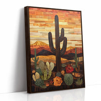 AL0446 - Premium Art Print - Brown Framed Canvas image 1