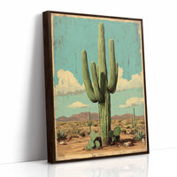 AL0448 - Premium Art Print - Brown Framed Canvas image 1