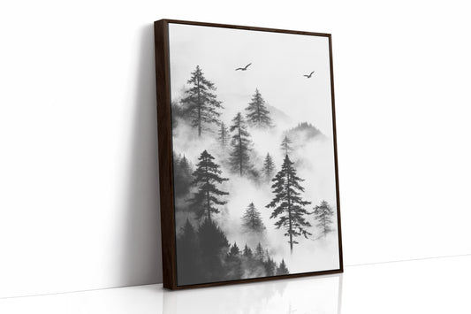 AL0449 - Premium Art Print - Brown Framed Canvas image 1