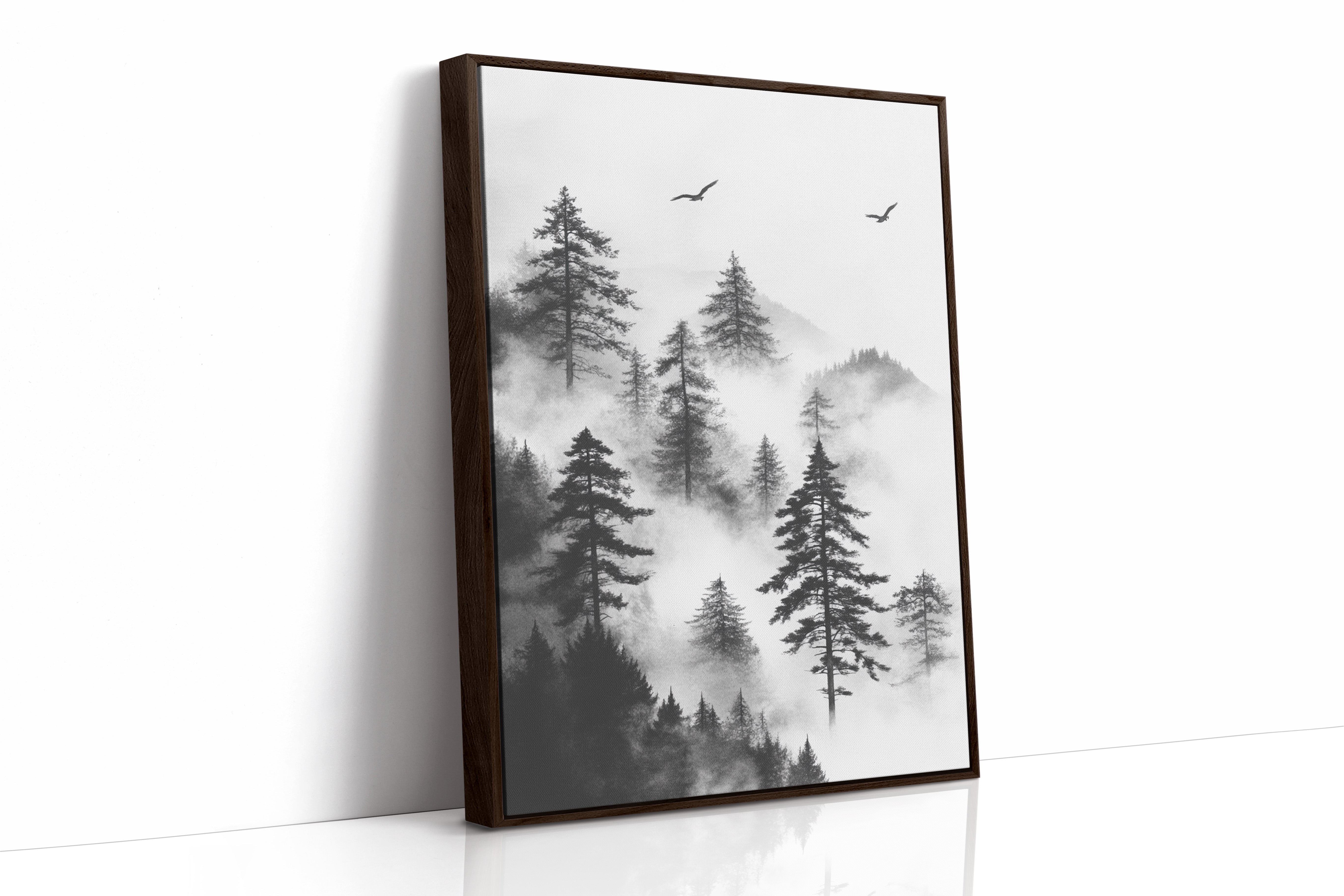 AL0449 - Premium Art Print - Brown Framed Canvas image 1