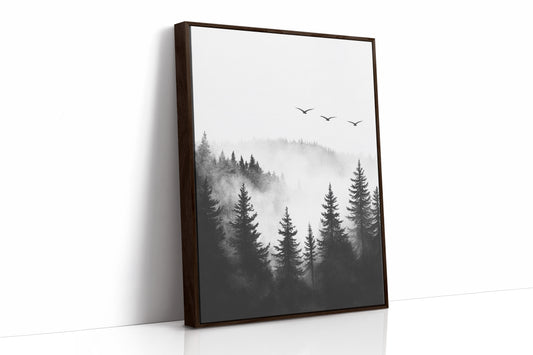 AL0450 - Premium Art Print - Brown Framed Canvas image 1