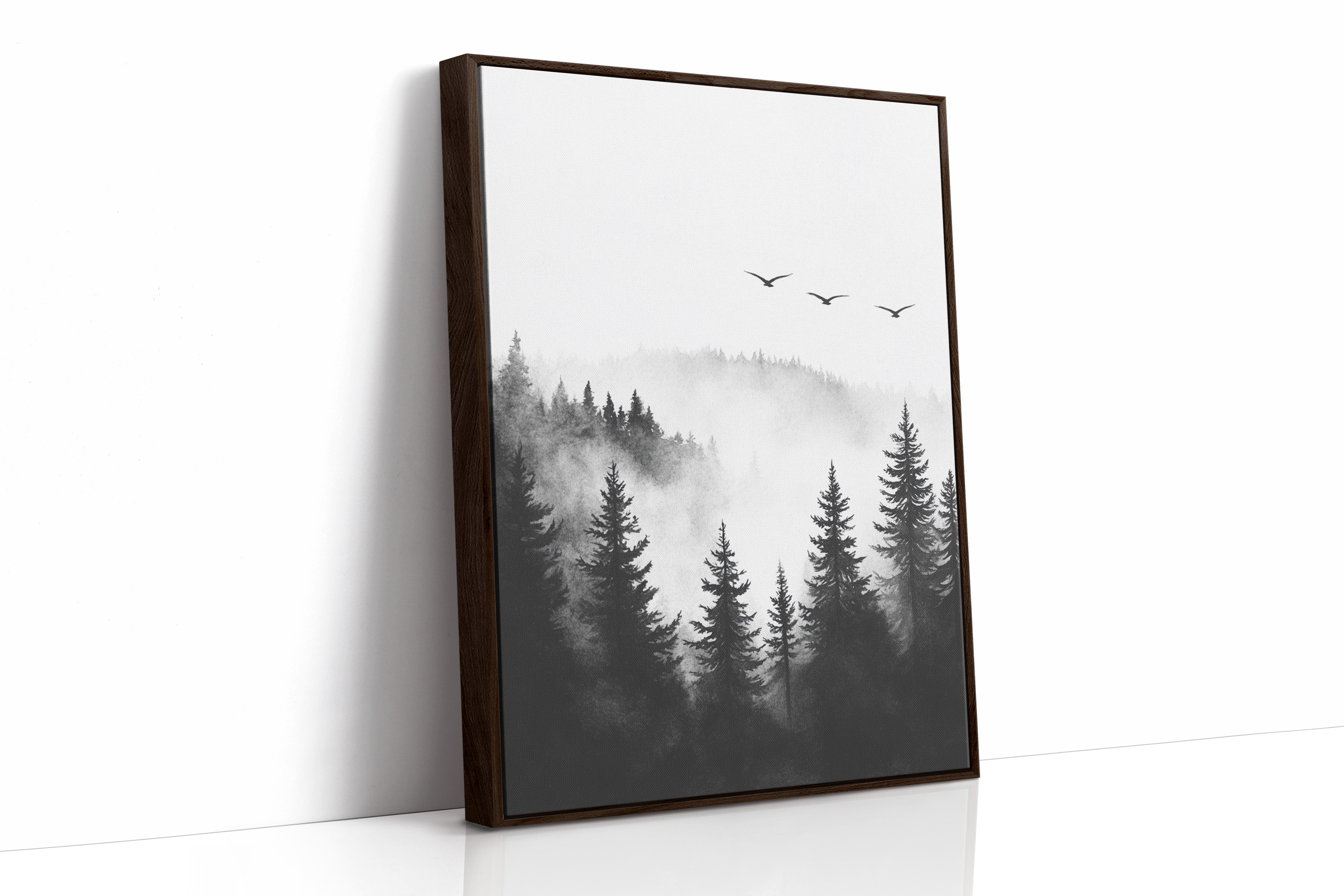AL0450 - Premium Art Print - Brown Framed Canvas image 1