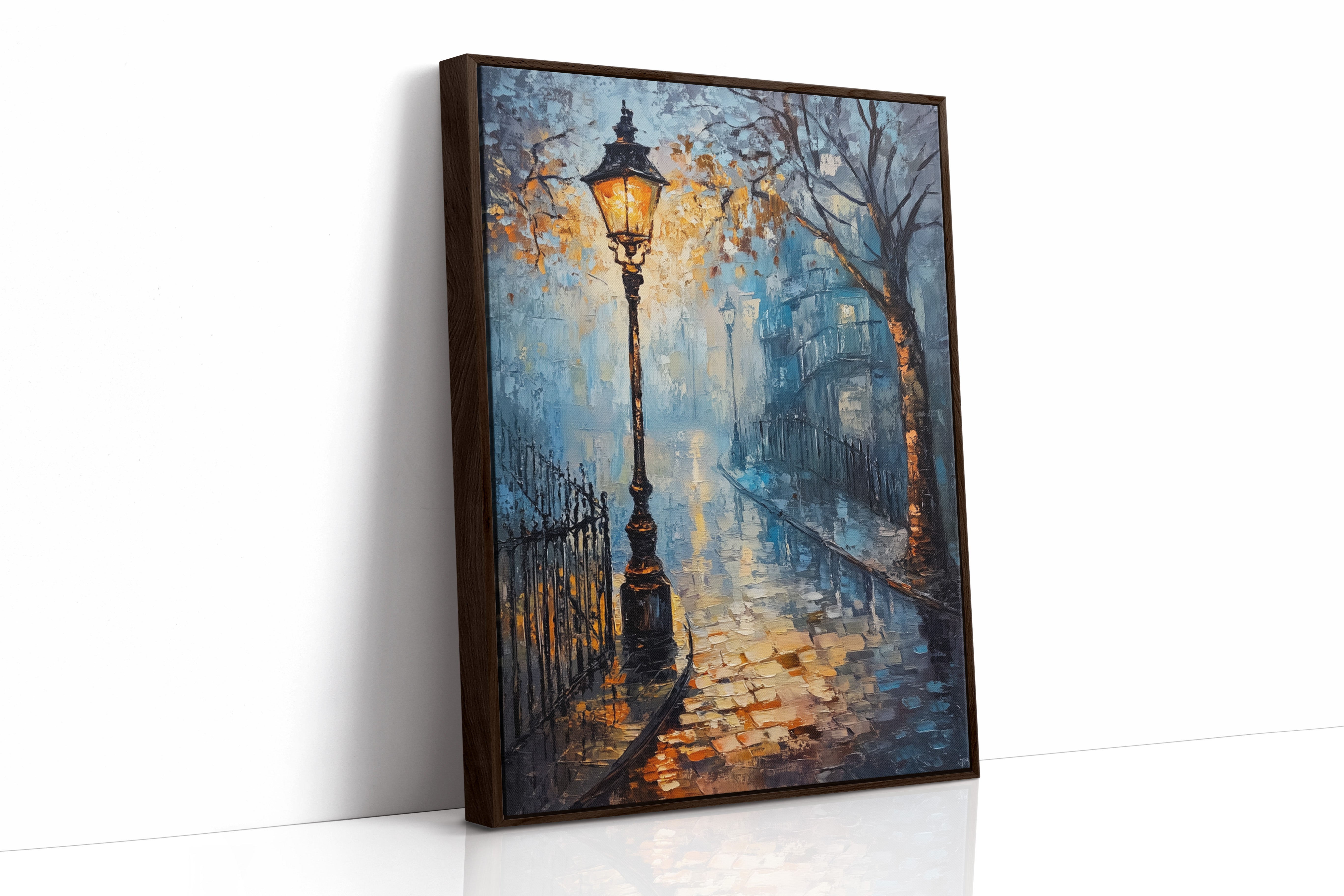 AL0727 - Premium Art Print - Brown Framed Canvas image 1