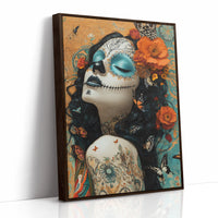 AL0730 - Premium Art Print - Brown Framed Canvas image 1