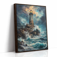 AL0740 - Premium Art Print - Brown Framed Canvas image 1