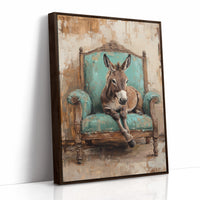 AL0742 - Premium Art Print - Brown Framed Canvas image 1