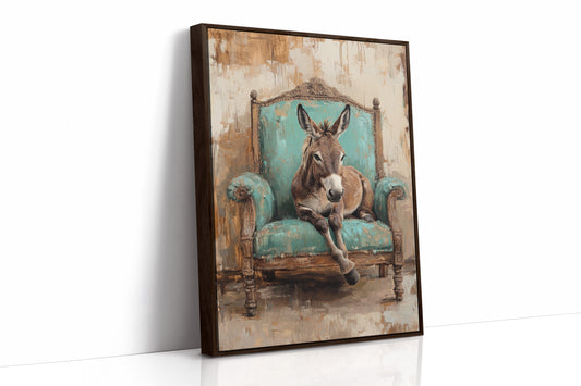 AL0742 - Premium Art Print - Brown Framed Canvas image 1