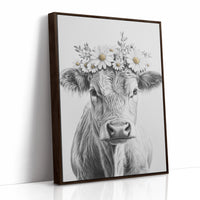 AL0743 - Premium Art Print - Brown Framed Canvas image 1