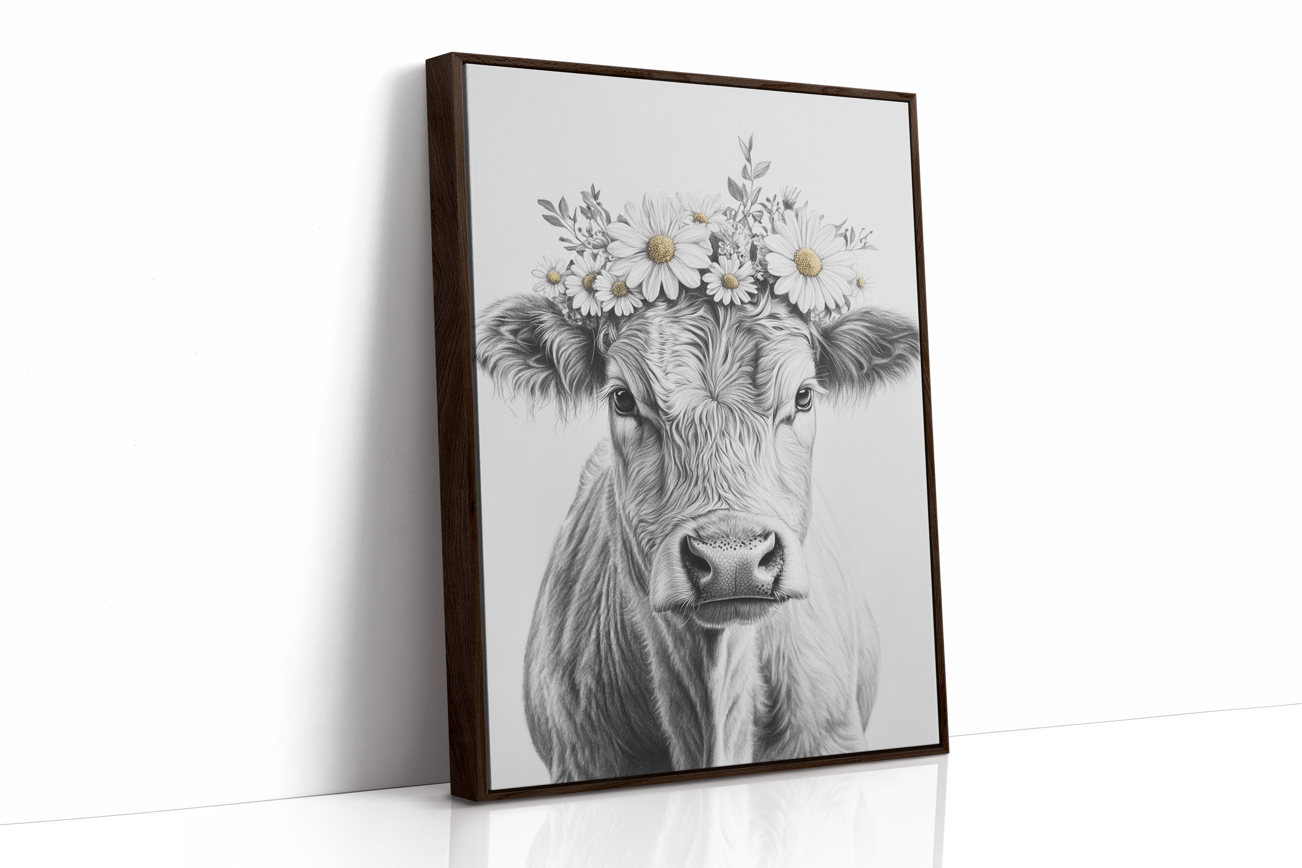 AL0743 - Premium Art Print - Brown Framed Canvas image 1