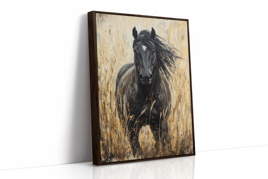 AL0746 - Premium Art Print - Brown Framed Canvas image 1