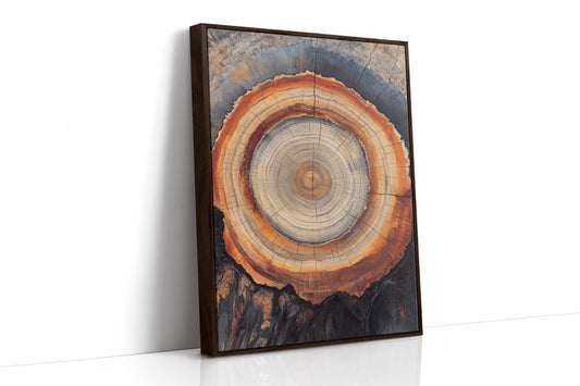 AL0753 - Premium Art Print - Brown Framed Canvas image 1