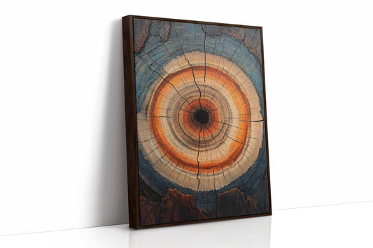 AL0754 - Premium Art Print - Brown Framed Canvas image 1