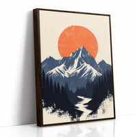 AL0755 - Premium Art Print - Brown Framed Canvas image 1