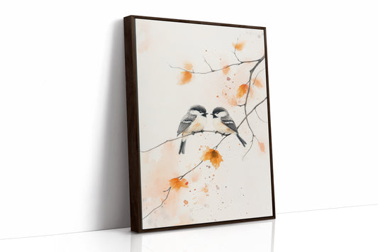 AL0756 - Premium Art Print - Brown Framed Canvas image 1