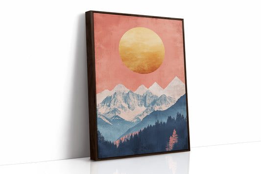 AL0757 - Premium Art Print - Brown Framed Canvas image 1