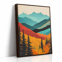 AL0758 - Premium Art Print - Brown Framed Canvas image 1