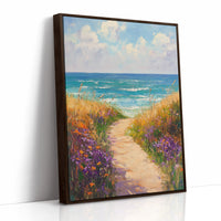 AL0763 - Premium Art Print - Brown Framed Canvas image 1