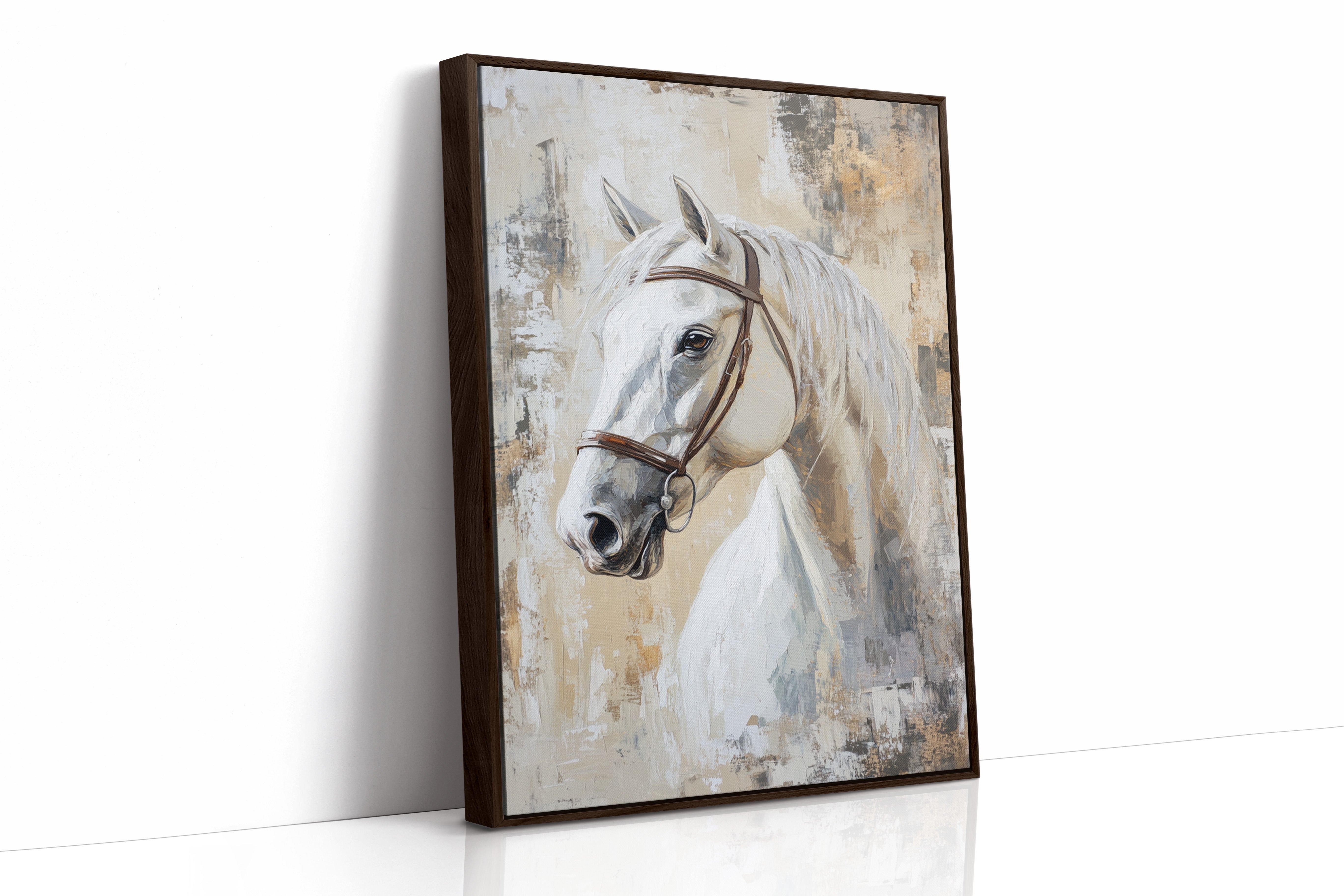 AL0764 - Premium Art Print - Brown Framed Canvas image 1