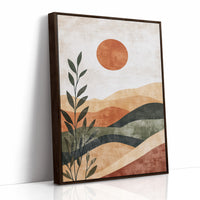 AL0766 - Premium Art Print - Brown Framed Canvas image 1