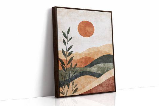 AL0766 - Premium Art Print - Brown Framed Canvas image 1