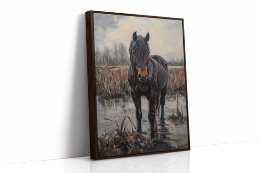 AL0771 - Premium Art Print - Brown Framed Canvas image 1