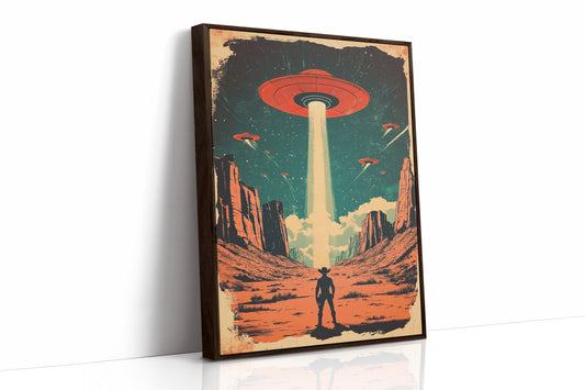 AL0773 - Premium Art Print - Brown Framed Canvas image 1
