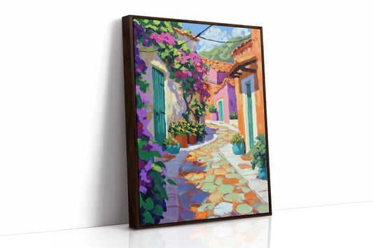 AL0776 - Premium Art Print - Brown Framed Canvas image 1