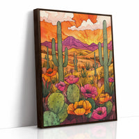 AL0778 - Premium Art Print - Brown Framed Canvas image 1