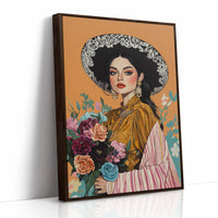 AL0781 - Premium Art Print - Brown Framed Canvas image 1