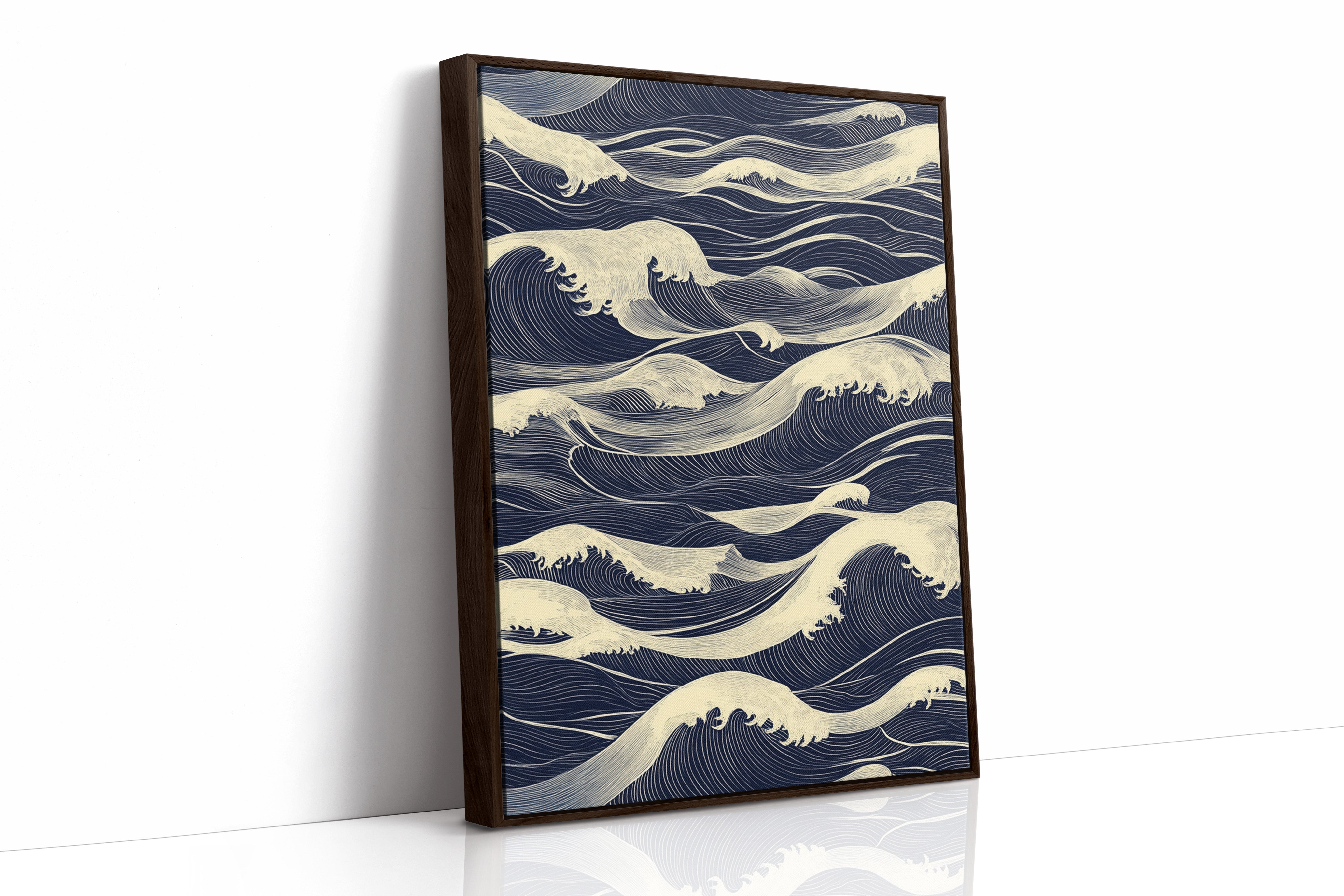 AL0784 - Premium Art Print - Brown Framed Canvas image 1