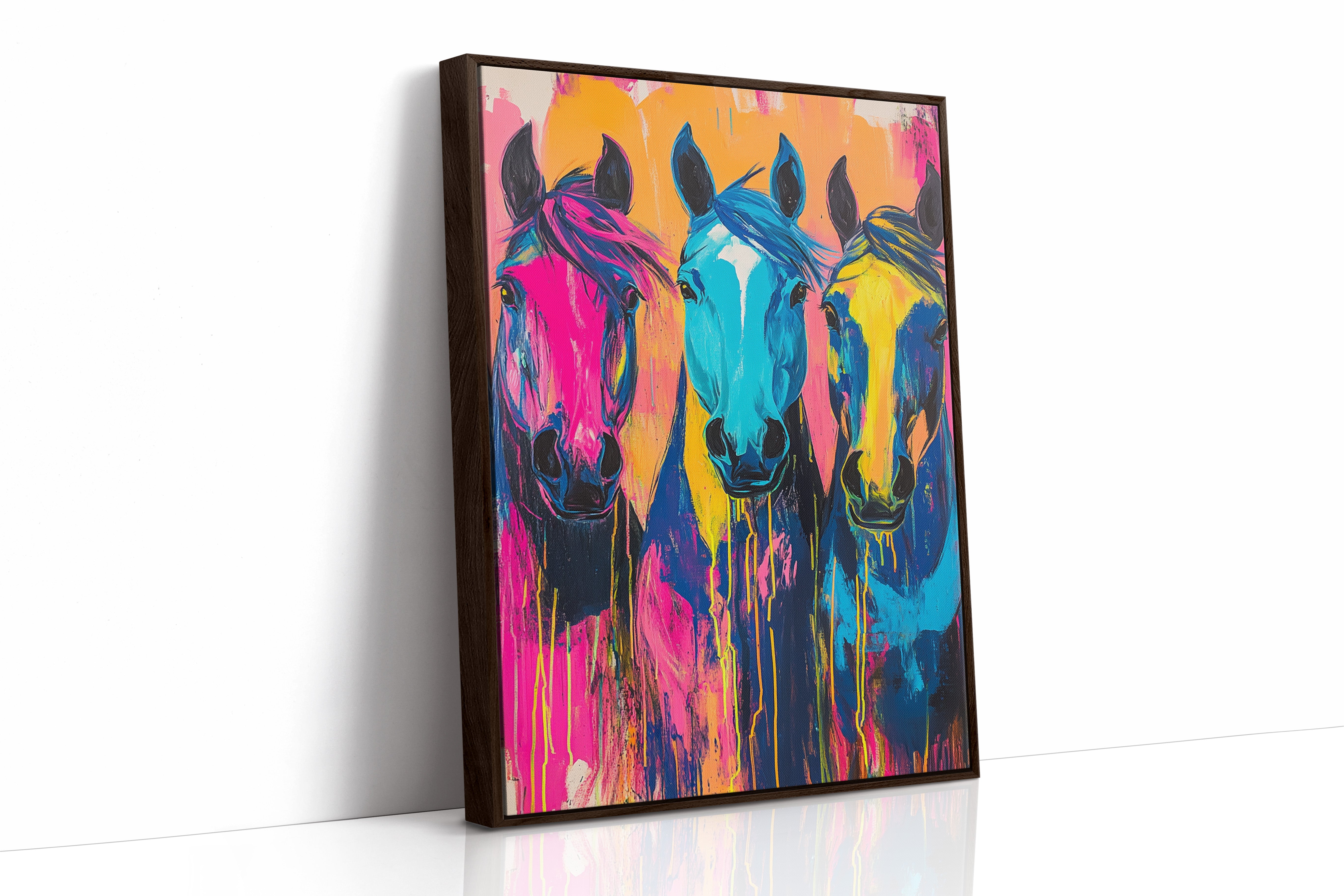 AL0785 - Premium Art Print - Brown Framed Canvas image 1